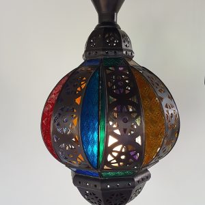 Moroccan Pendant Light Cutout Metal 40x20cm Cpl17a Casapandan