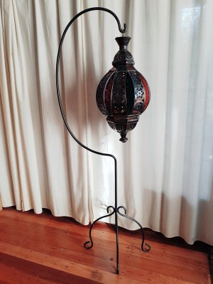 Lantern stand or Plant stand – CPL45 150cm– handcrafted in Bali (light not included) Display your lantern or plant in your home or entertainment area. #architecture #design #interiordesign #exterior #homedecor #garden #bali #glasslanterns #light #moroccan #balilight #balilighting #outdoorlighting #lighting #handcrafted