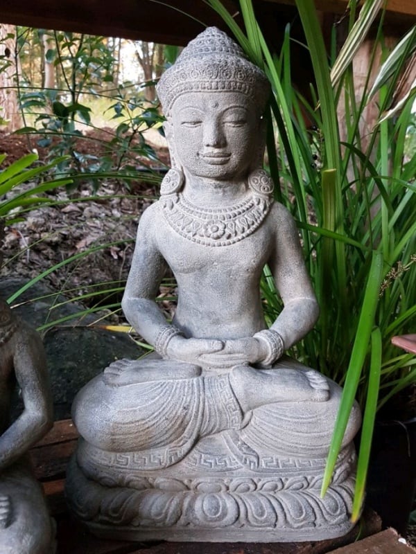 Peaceful Buddha - 40x27cm from CasaPandan in your home or garden will give such calm and serenity. These Buddhas are handcrafted by the talented Balinese craftsmen.