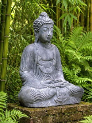 Large Buddha Statue - 100cm CPS61- made from (GRC) a stone composite material. Sturdy in the garden and able to be moved by two people.