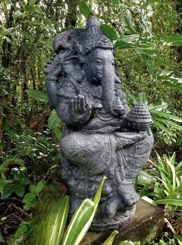 Large GANESH statue 100cm He is revered as the remover of obstacles and bad luck - a patron of arts and sciences while attracting wealth and success.