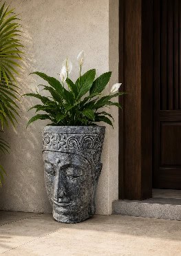 Buddha Planter 50cm CPS78 - from CasaPandan. Perfect for that beautiful plant you have been looking forward to displaying in your garden.