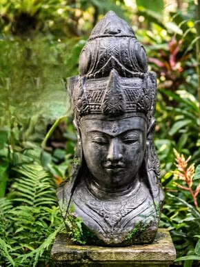 Large Lady Tara Statue 100cm CPS50 (GRC) is a stunning garden statue that stands at 100cm in height, making it a great centerpiece for any outdoor space.