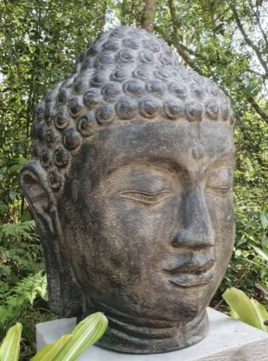 Enhance your space with the Large Buddha Head Statue - 100cm CPS107, a calming symbol of peace and enlightenment. Transform your home today!