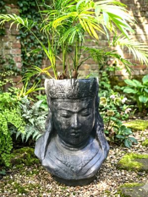 Elevate your gardening and decor with the exquisite Large Garden Pot- Lady Tara CPS115 from CasaPandan -Handcrafted by the talented Balinese.