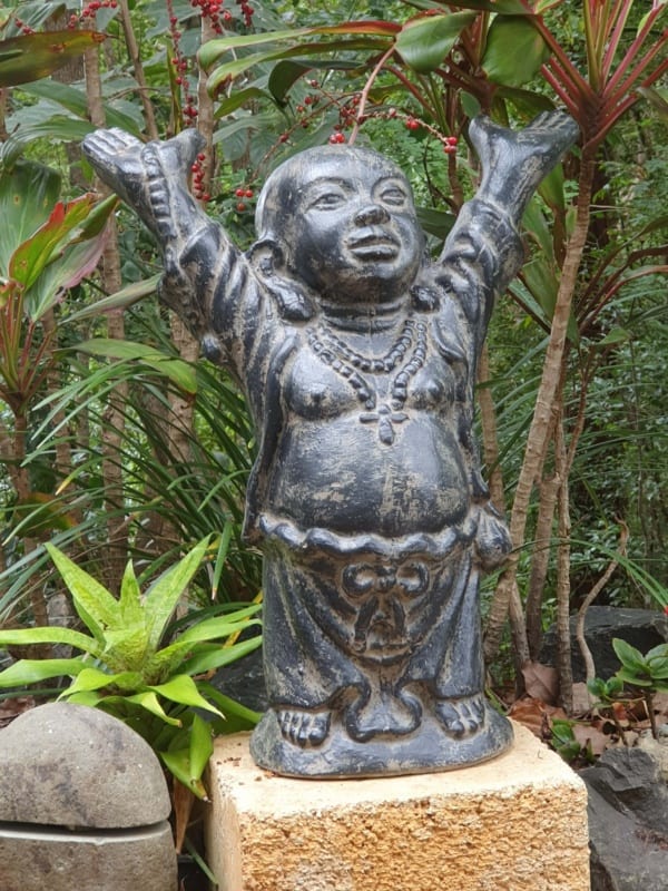Add happiness and prosperity to your home or garden with this Happy buddha-60cm CPS101 handcrafted by the Balinese in Bali.