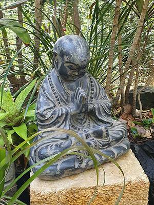Praying Buddha Statue 27cm - CPS100 that was created for you by the gifted Balinese to help you to relax. The universal greeting and gesture of respect.