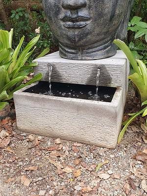 Statue fountain Base (pump included) CPS192- Size 75x60cm is for you to display your statue as a water feature. The sound of trickling water in your garden.
