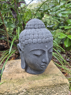 Small Buddha Head Statue - 30cm CPS106 will help to reduce stress and anxiety, as it is a symbol of peace and enlightenment in Buddhism.