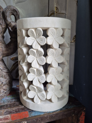 Bali Limestone Wall Light - CPS18 30x20cm Handcrafted from high-quality Balinese limestone. Perfect for both indoor and outdoor settings.