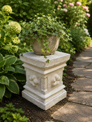 Simple, sturdy, and elegant. The Plant or Statue Plinth 45cm from CasaPandan is handcrafted in Bali using durable Glass Reinforced Concrete (GRC).