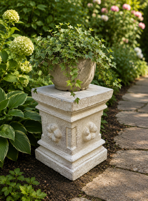 Simple, sturdy, and elegant. The Plant or Statue Plinth 45cm from CasaPandan is handcrafted in Bali using durable Glass Reinforced Concrete (GRC).