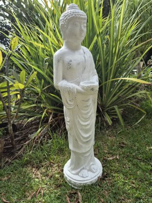 Enhance your space with our 120cm Standing Buddha from CasaPandan. Hand-crafted from durable, weather-resistant GRC for timeless elegance.