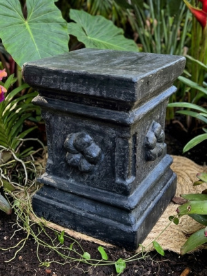 Simple, sturdy, and elegant. The Garden Pedestal 45cm pedestal from CasaPandan is handcrafted in Bali using durable Glass Reinforced Concrete (GRC).