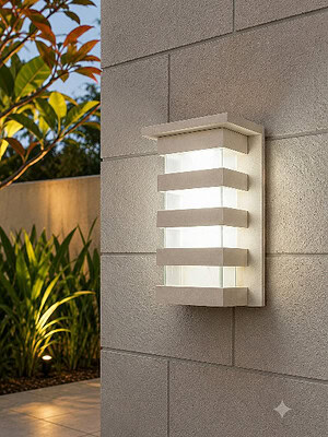 Limestone Wall Light – CPS203 - from CasaPandan is handcrafted from high-quality Balinese limestone. Perfect for both indoor and outdoor settings.